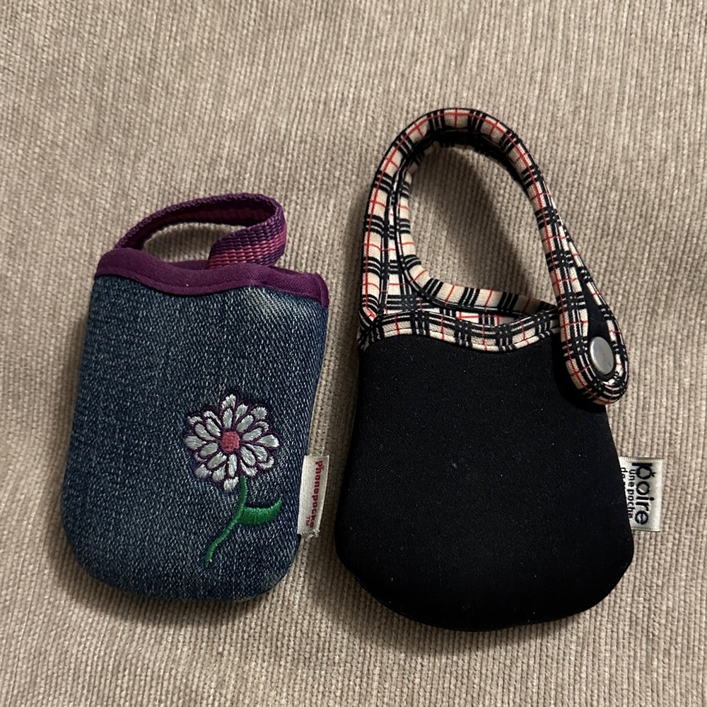 Vintage phone pouches!